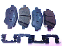 Image of Disc Brake Pad Set (Front). Front; Incl.Clips,Shims image for your 2016 Hyundai Sonata